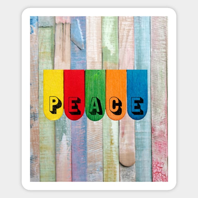 Peace Sticker by LibrosBOOKtique